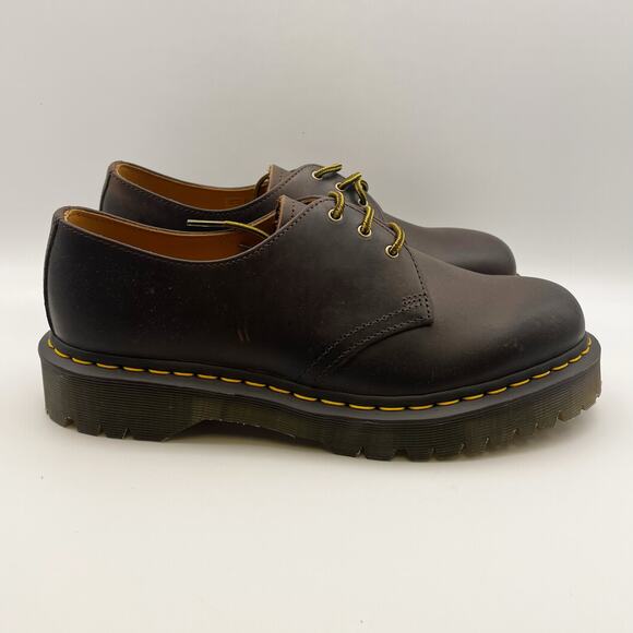 Dr. Martens Womens 1461 Bex Oxford Shoes EU 43 US 11 Dark Brown Leather NIB - Picture 3 of 12